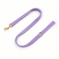 Light purple teddy fleece full-length leash