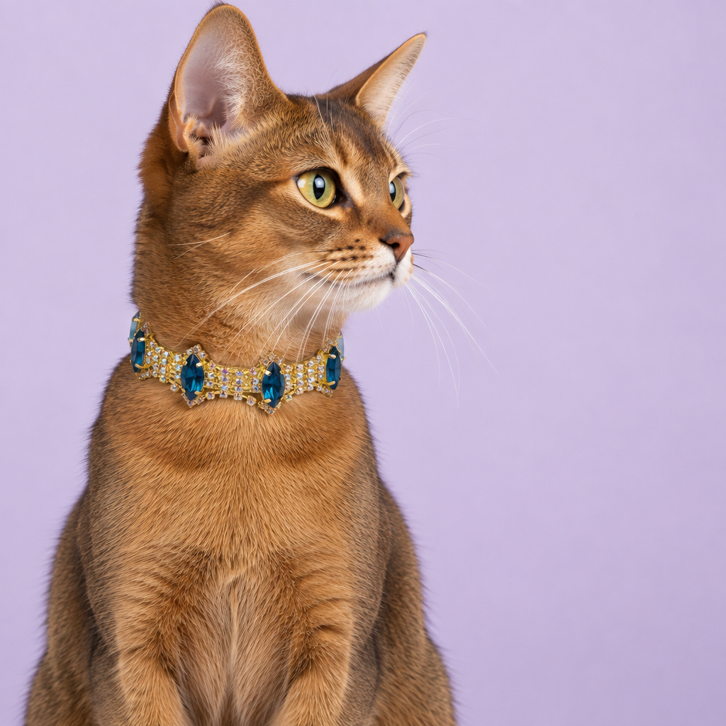 Off-center Abyssinian portrait looking to the side