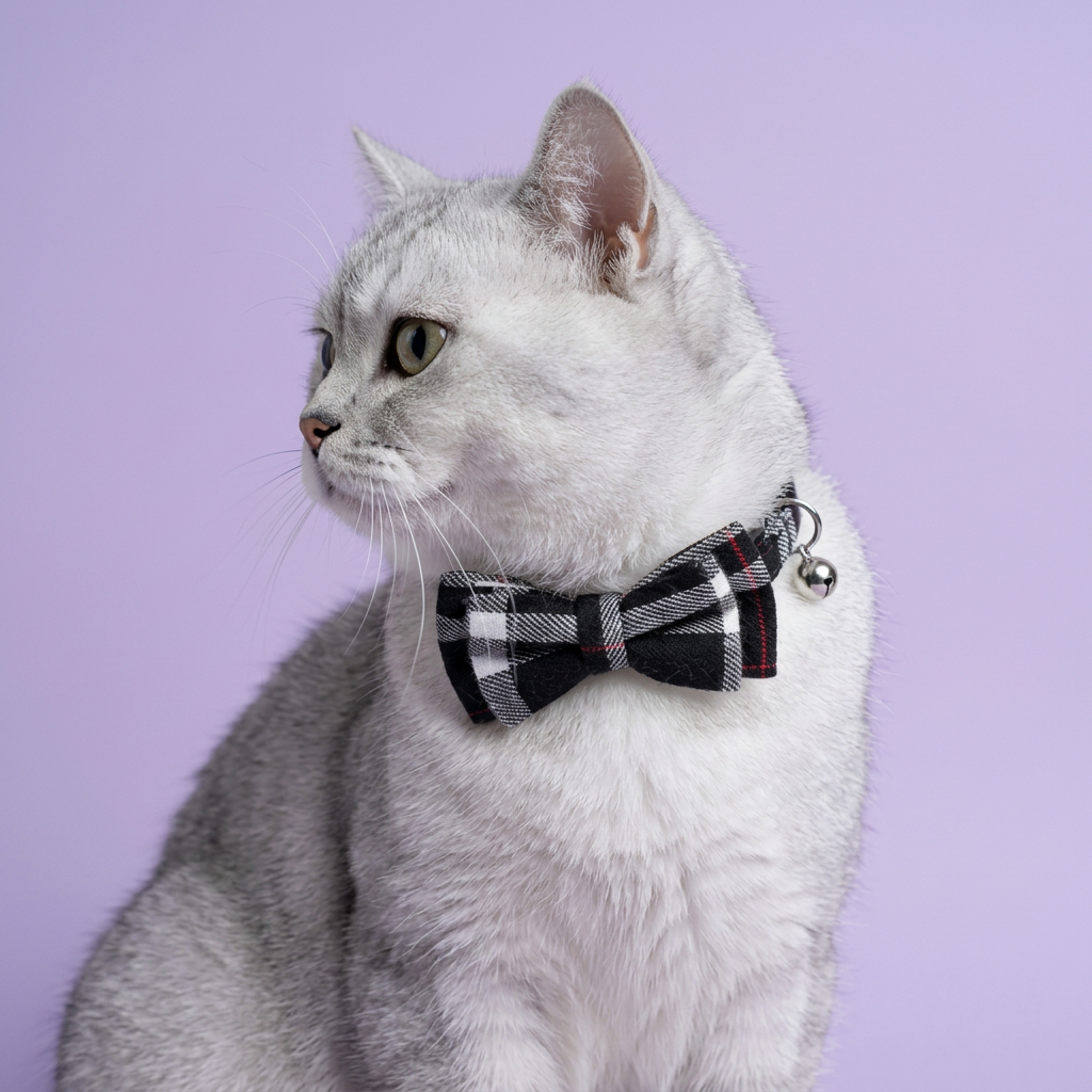 Off-center British Shorthair portrait looking to the side