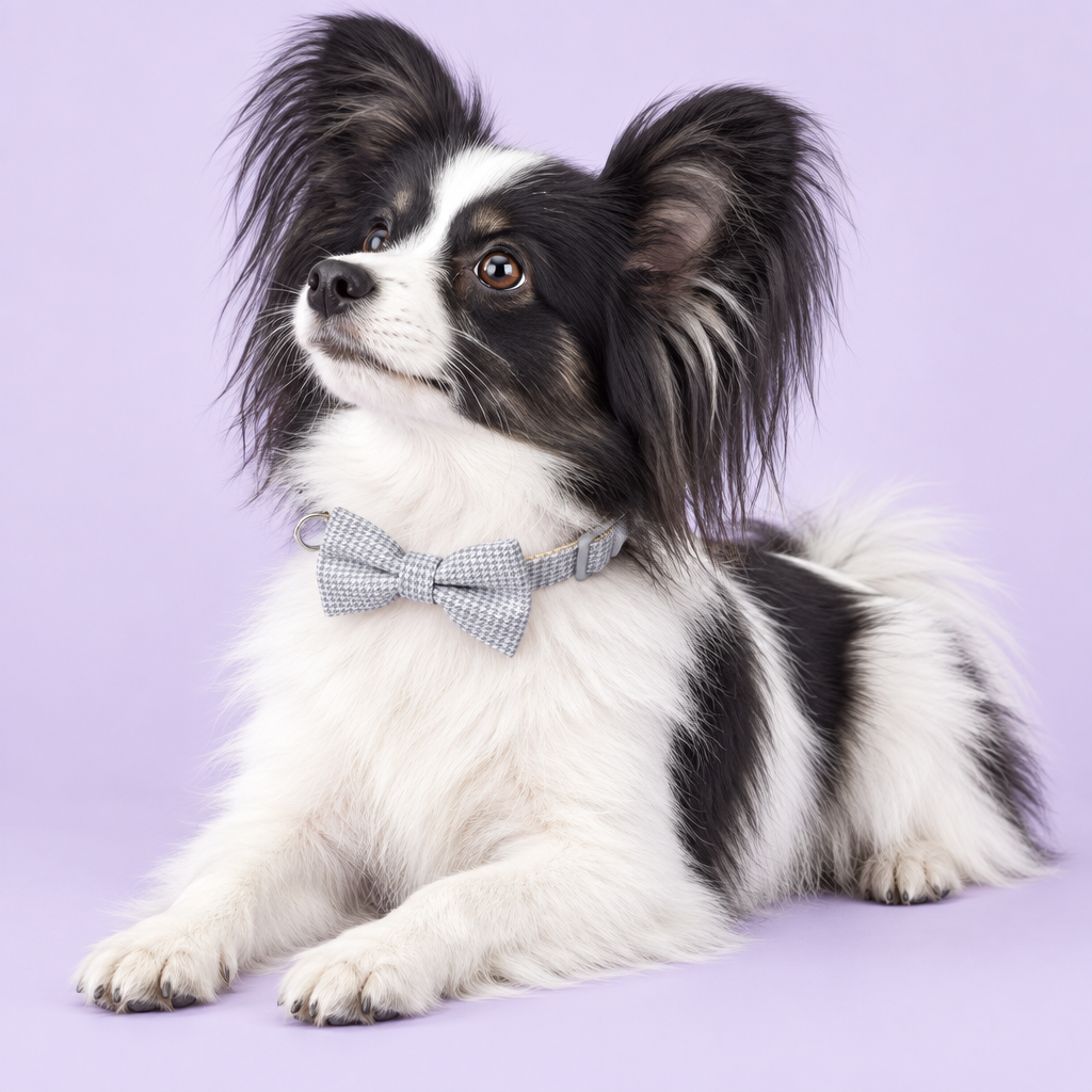 Papillon lounging