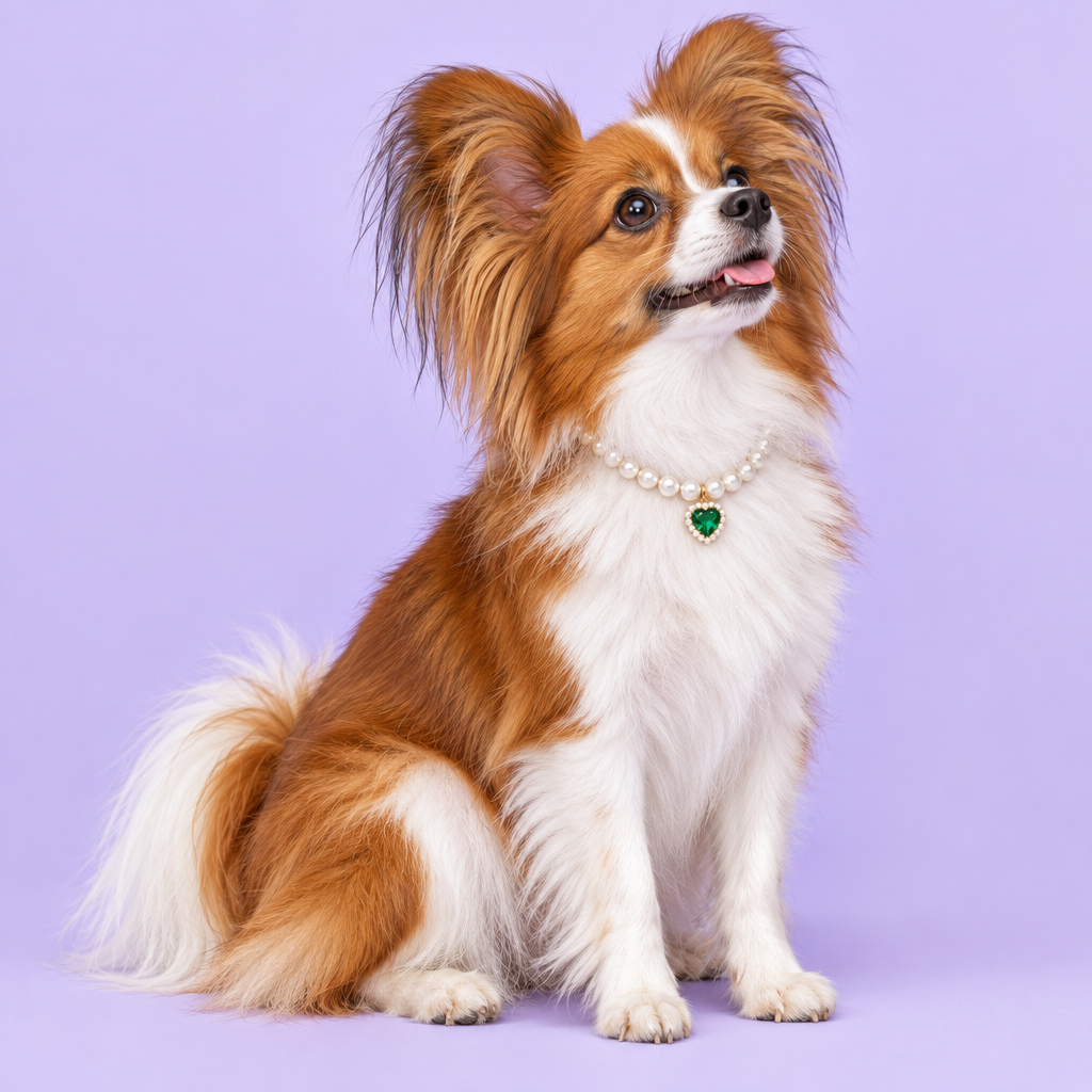 Papillon sitting
