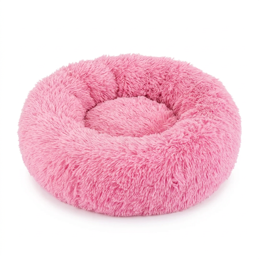 Pet bed in brighter, vibrant pink matched to your reference