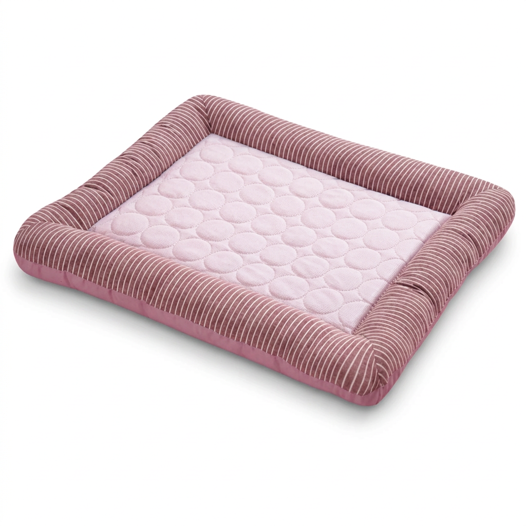 Pet bed recolored to match the pink reference