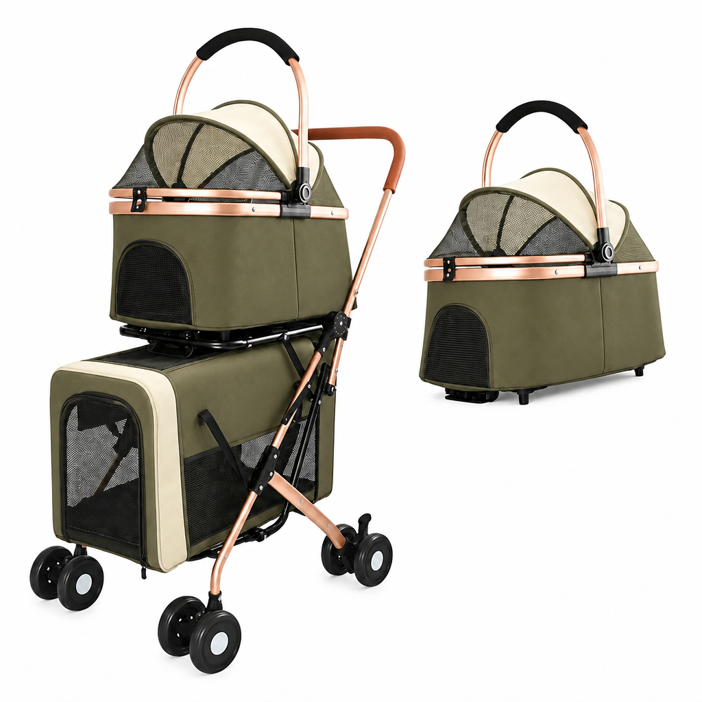 Recolored stroller and detached carrier