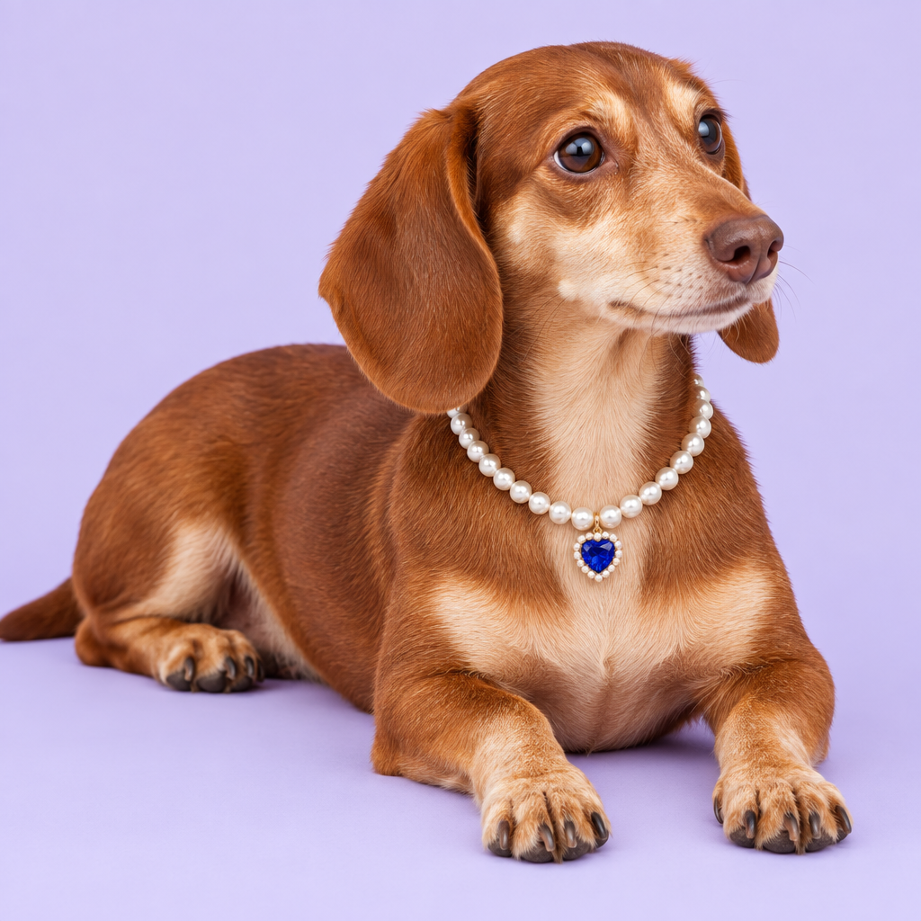 Red-and-cream Miniature Dachshund