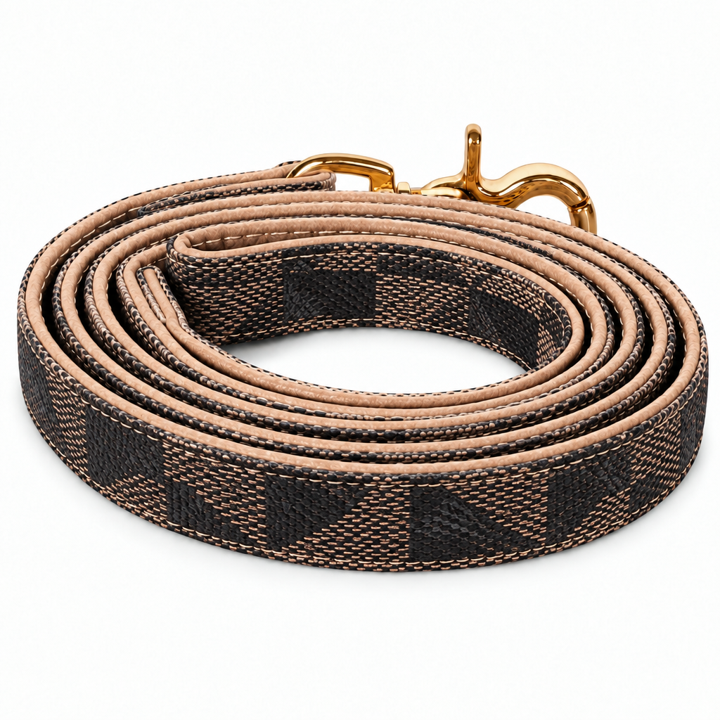 Revised dark-pattern coiled leash