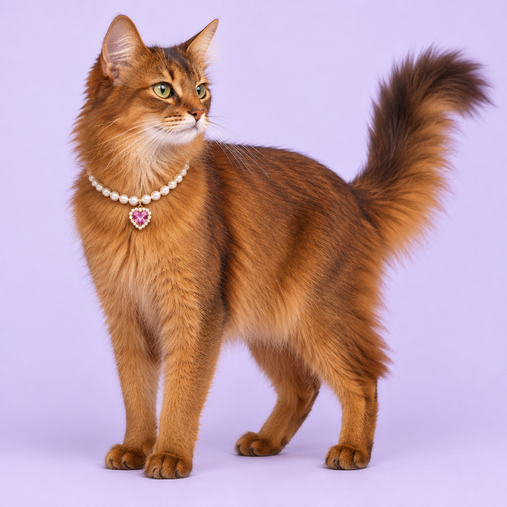 Ruddy Somali cat