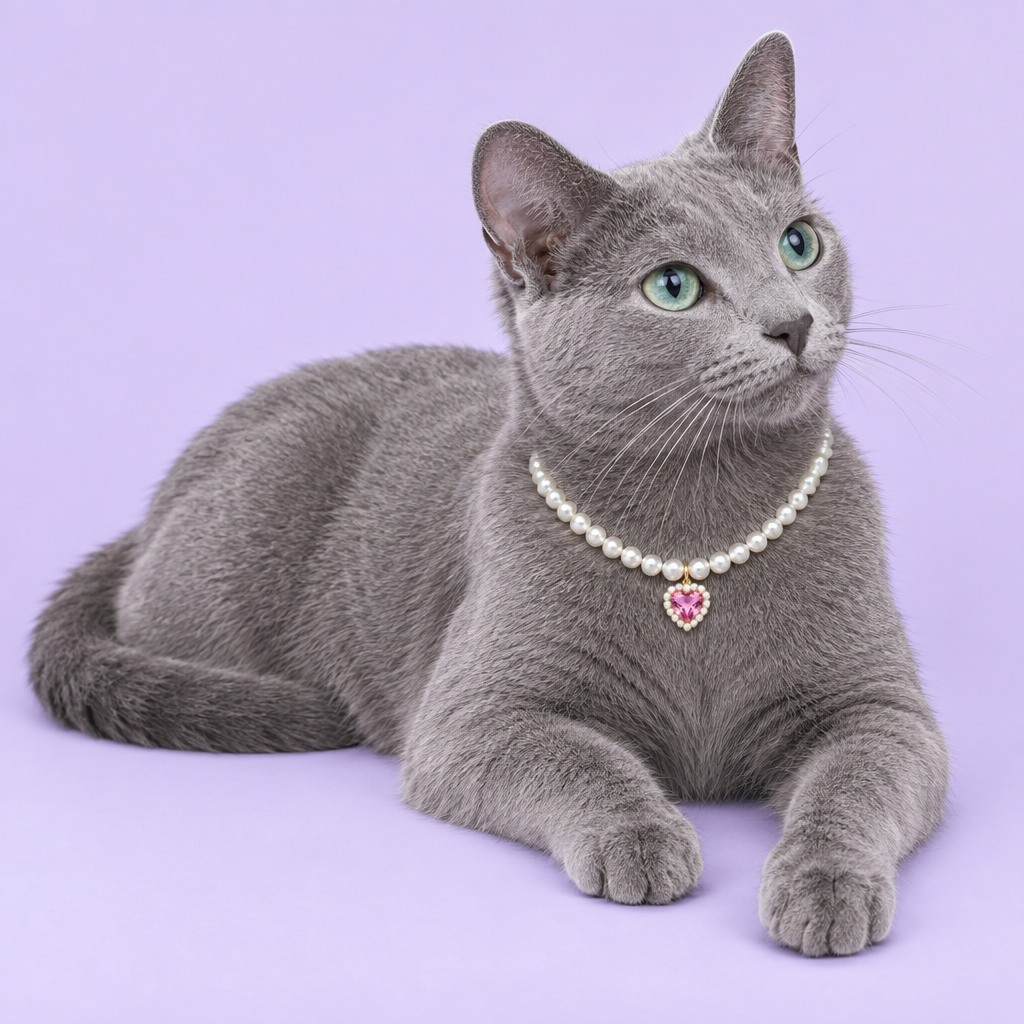 Russian Blue lounging