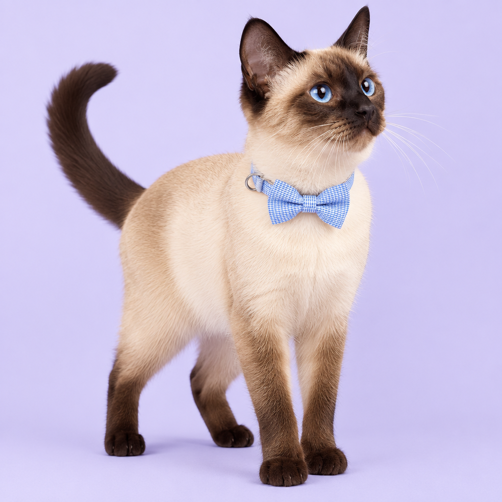 Siamese cat looking to the side