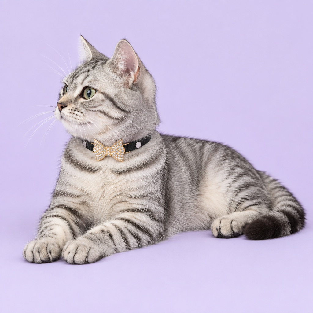 Silver tabby reclining