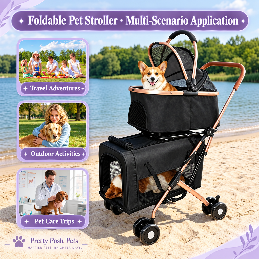 Square multi-scenario stroller graphic