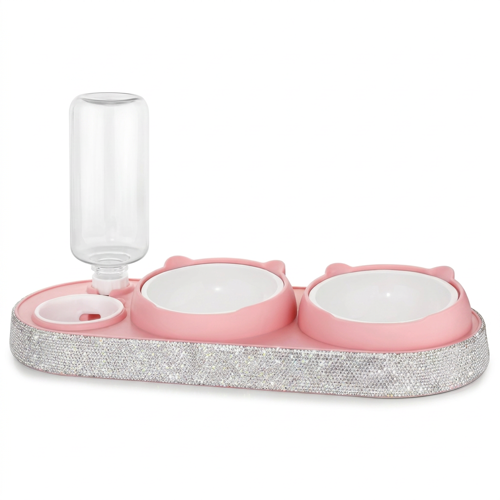 Square product image with the full feeder and water bottle visible