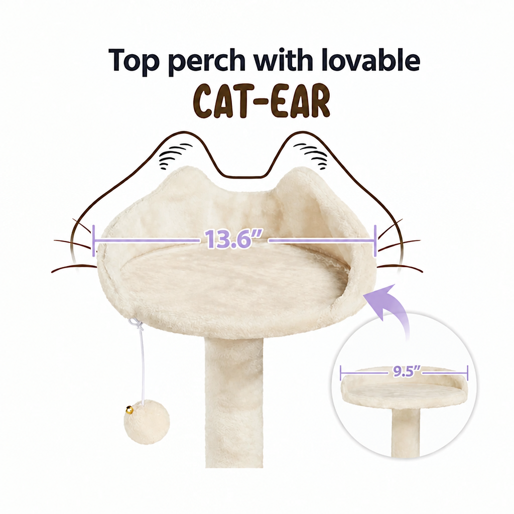 Square top-perch graphic