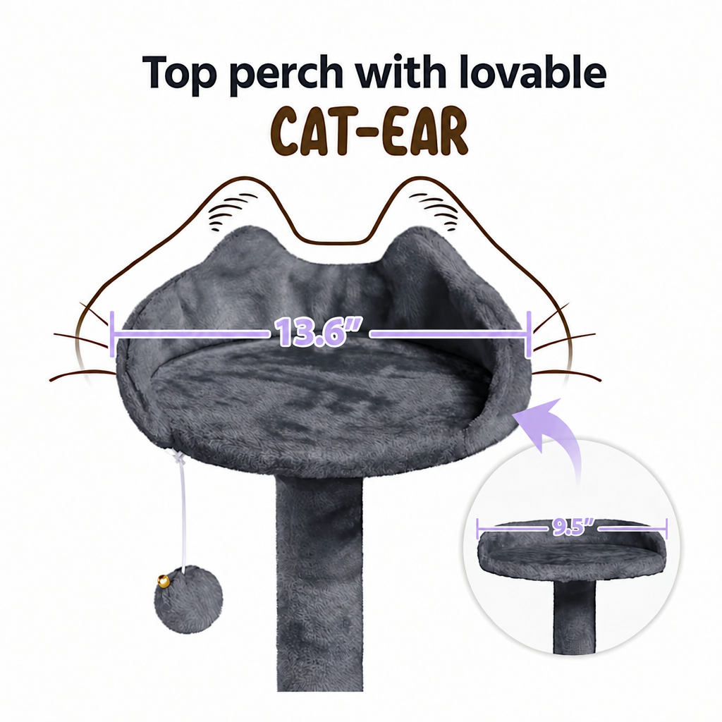Square top-perch graphic