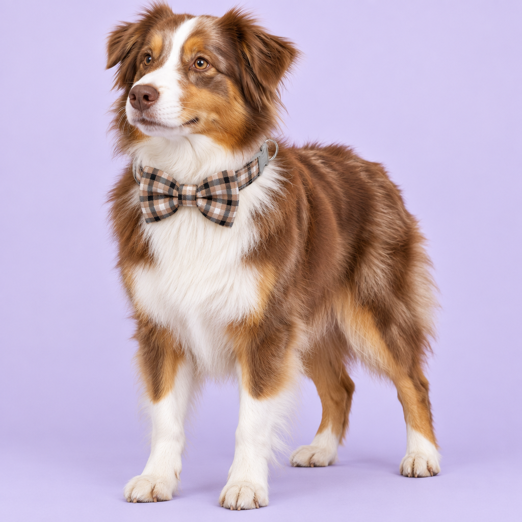 Standing Australian shepherd