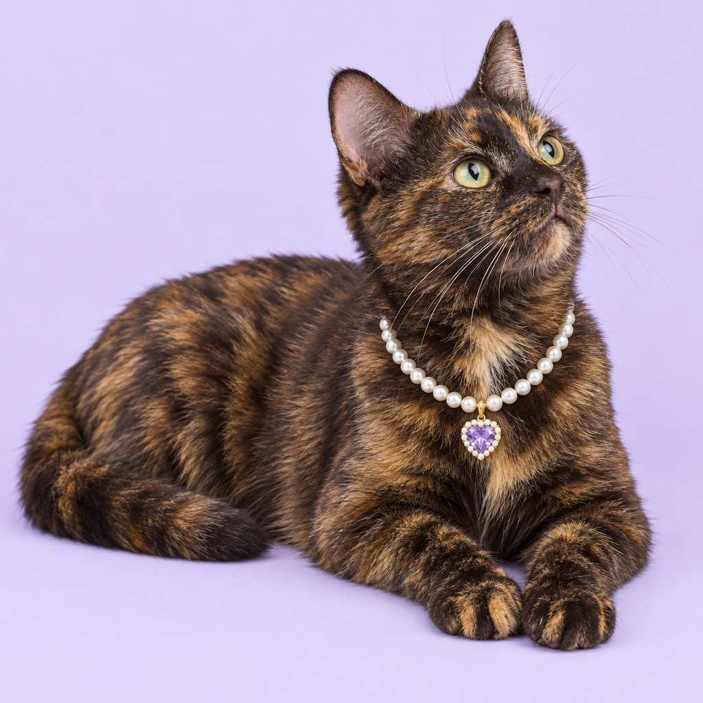 Tortoiseshell cat reclining
