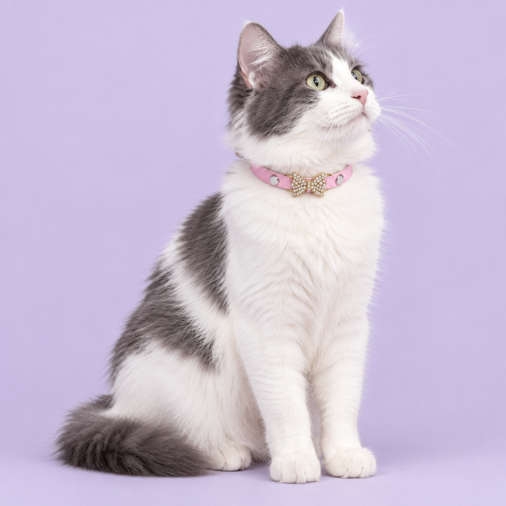 Turkish Van looking upward
