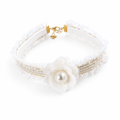 White collar on white background